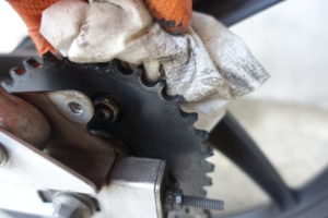 スプロケットの清掃