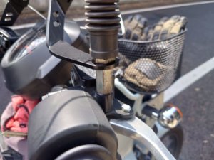 クロスカブ　風防　ミラー延長ボルト